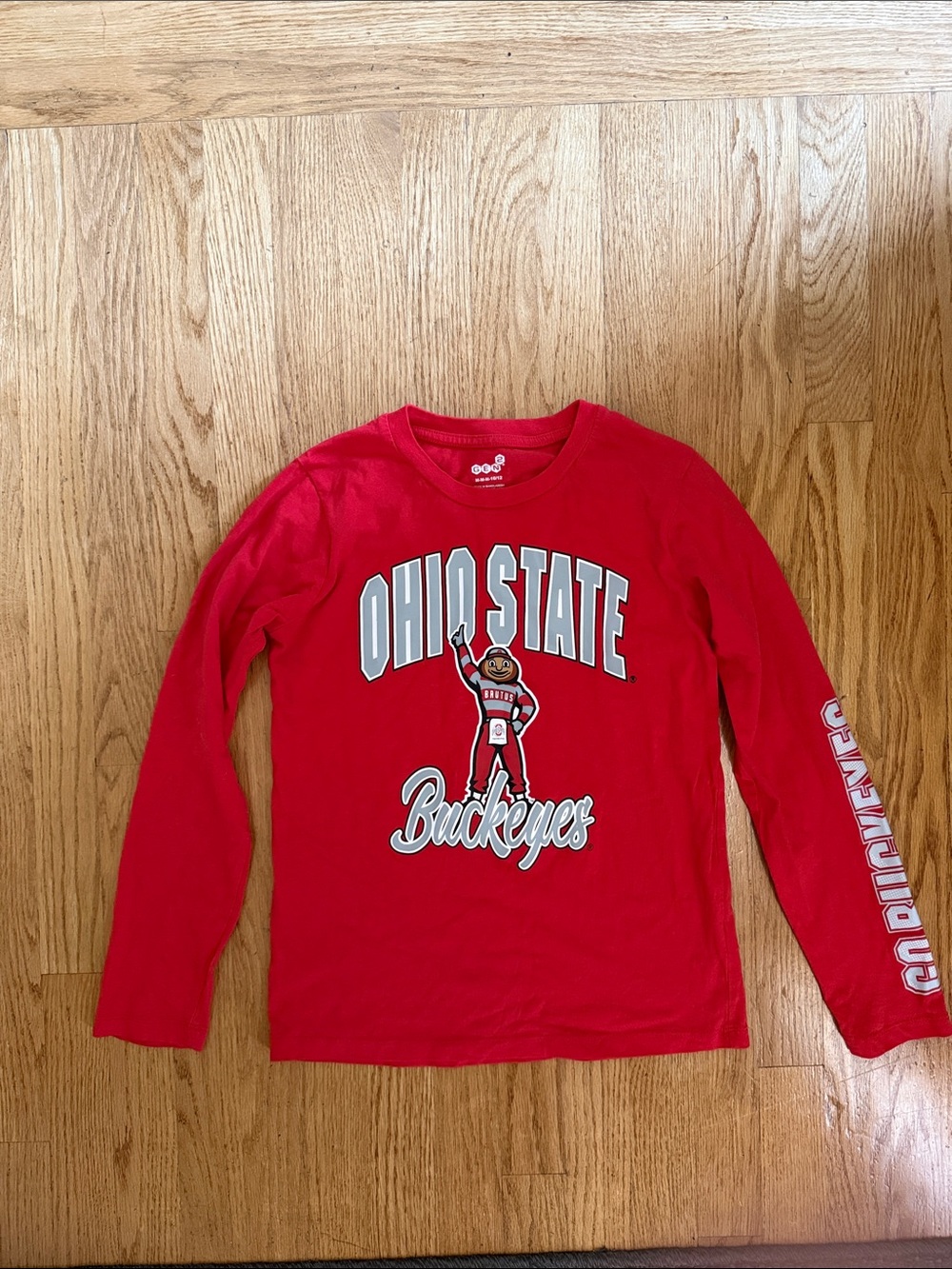 Ohio State Buckeyes Red Long-Sleeve Kids Tee